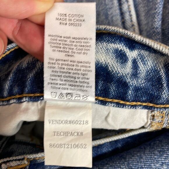 PacSun Button fly Baggy Jeans, Distressed, size 28, medium blue wash - Picture 10 of 11